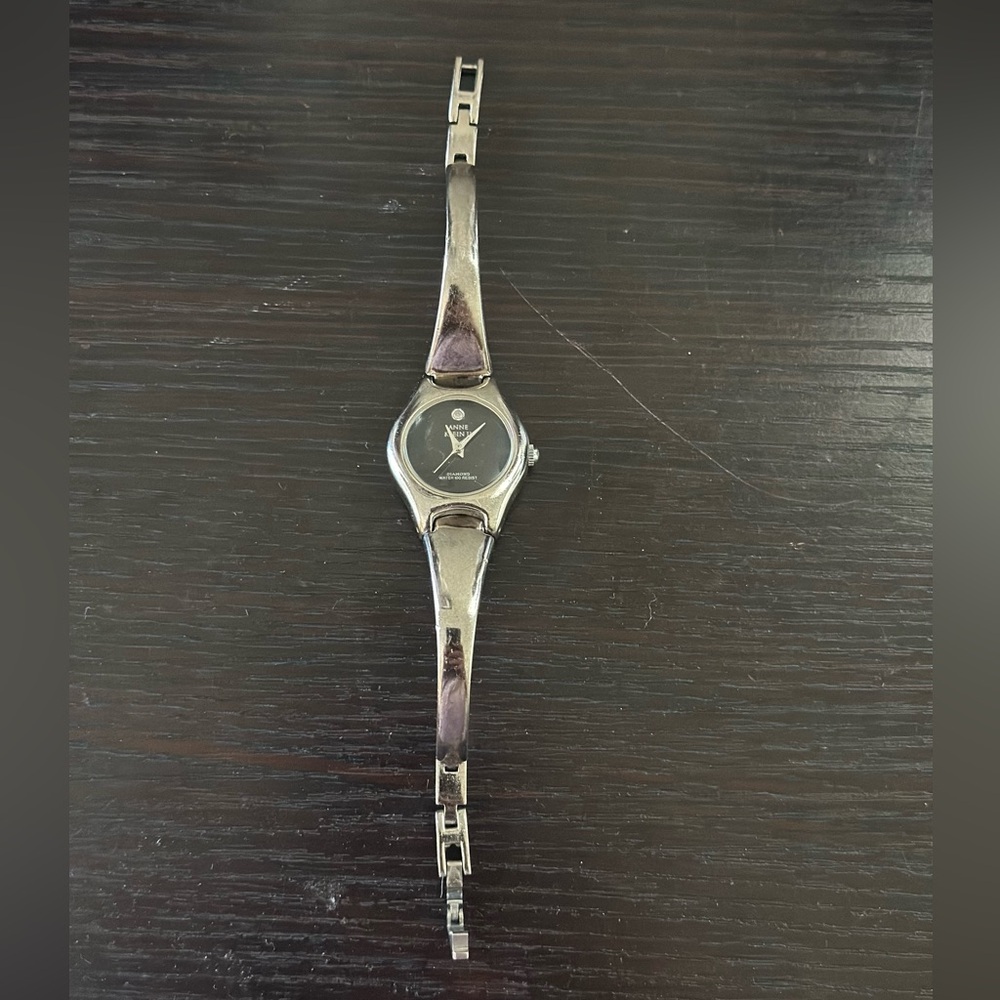 Anne Klein Silver II Diamond Watch